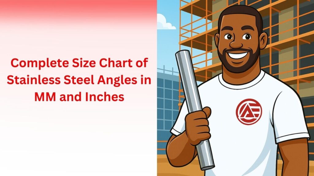 stainless steel angle sizes