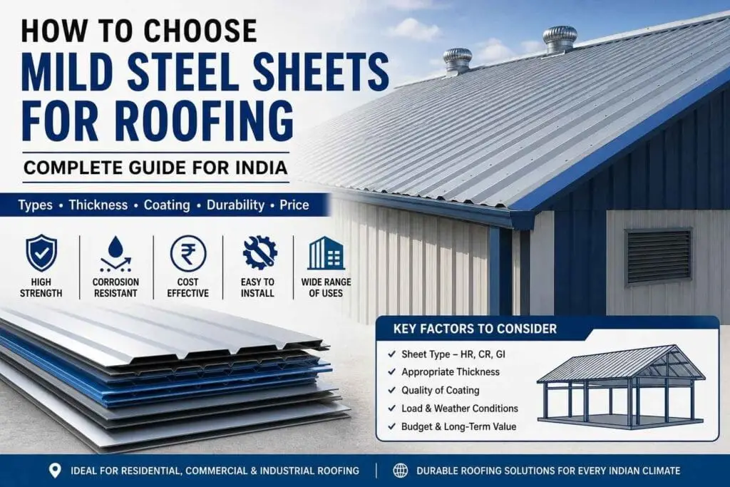 Mild Steel Sheets for roofing